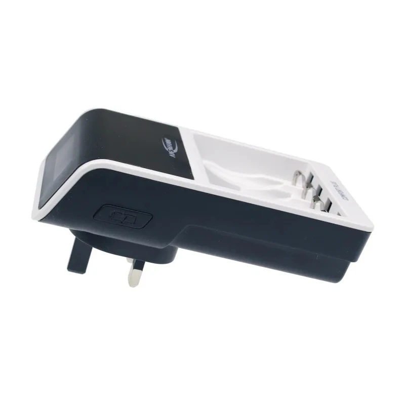 Ansmann Battery Charger for NiMH AA, AAA, 9V Batteries 650mA 100-240V AC UK Plug 1001-0094-44-01520