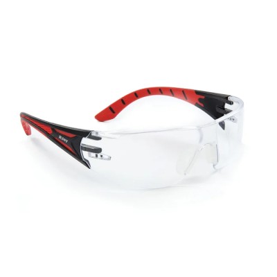 Riley STREAM RED Safety Glasses UV Resistant Moisture Resistant Anti-Scratch Impact Resistant Polycarbonate Lens RLY00201