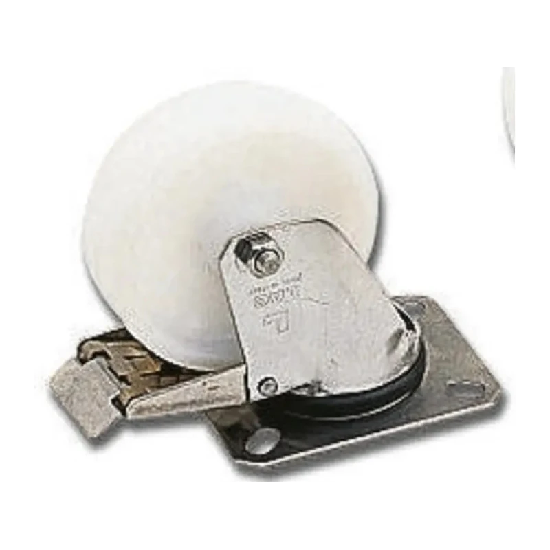 LAG Braked Swivel Castor Stainless Steel Frame, 125 mm Polyamide Wheel, 250 kg Capacity 17132 FR