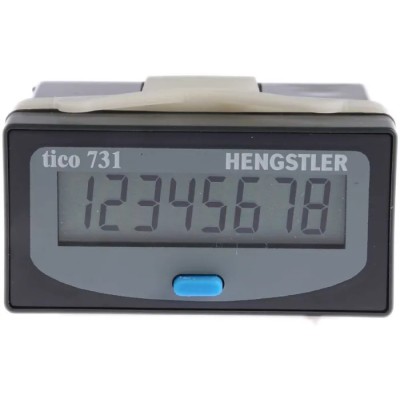 Hengstler TICO 731 Digital Counter Panel Mount 8 Digit LCD Display 24V 7.5 kHz 0 731 101