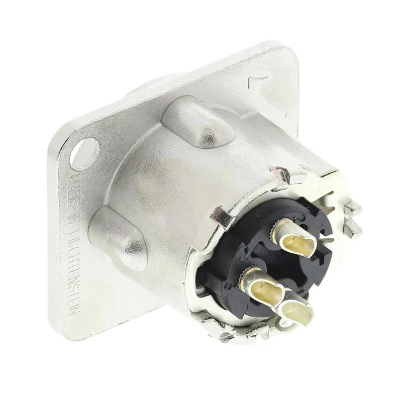 Neutrik Cable XLR Connector, Straight, 50V, Male, 3 Contacts, Silver over Nickel Plating NC3MD-LX