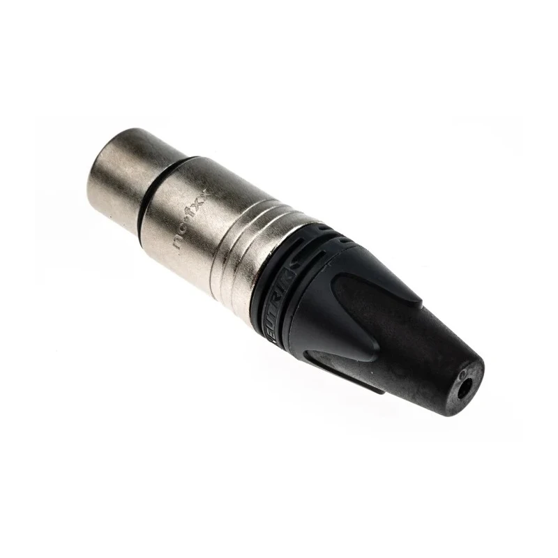 RS PRO Cable XLR Connector Straight 50V 10A Female 4-Contact Nylon Housing Silver over Nickel Plating NC4FXX