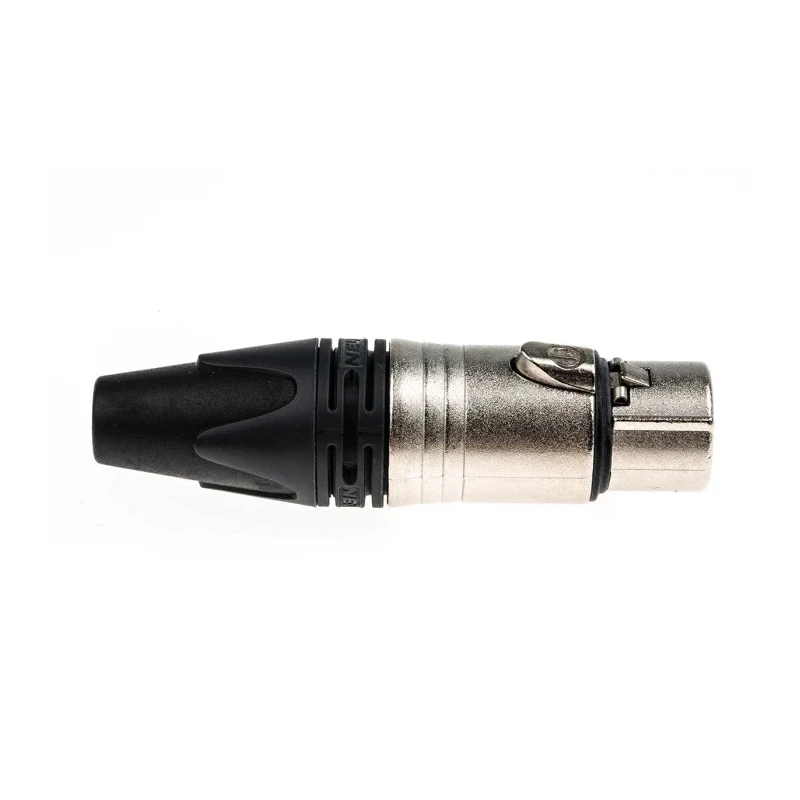 RS PRO Cable XLR Connector Straight 50V 10A Female 4-Contact Nylon Housing Silver over Nickel Plating NC4FXX