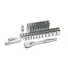 GearWrench 49-Piece 1/2 in 6 Point Socket Set Chrome Vanadium Steel Alloy Steel 80700D