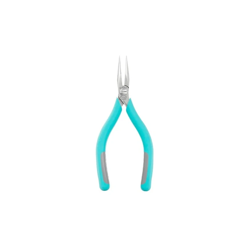 Weller Erem Long Nose Plier Round, 146mm Overall Length, 1mm Tip, 35.5mm Jaw Length, 11mm Jaw Width, ESD Safe 2411PD