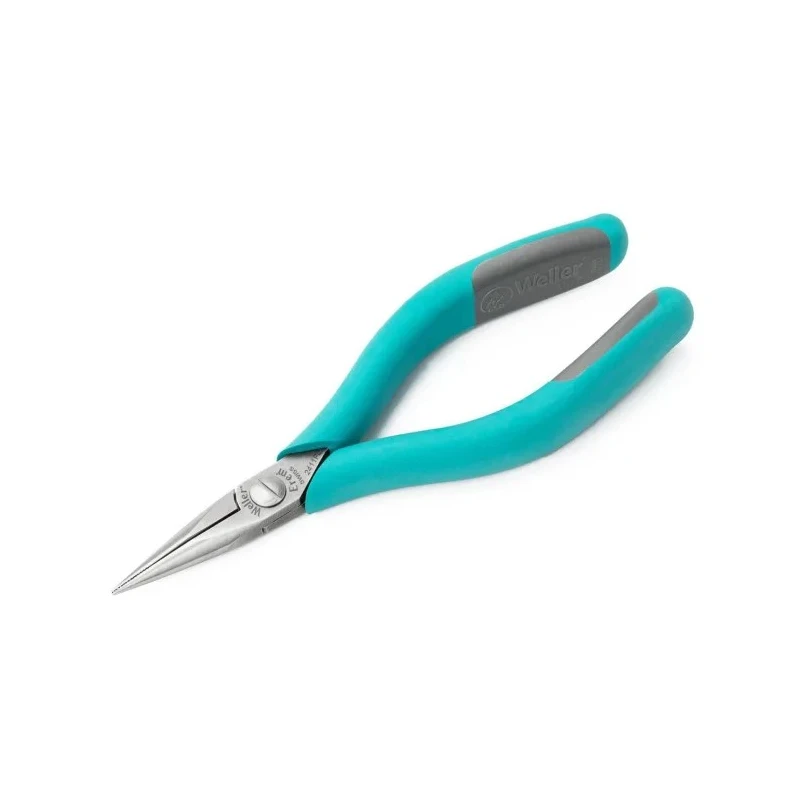 Weller Erem Long Nose Plier Round, 146mm Overall Length, 1mm Tip, 35.5mm Jaw Length, 11mm Jaw Width, ESD Safe 2411PD