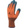 Delta Plus Orange Polyester Latex Gloves Size 11 with PURE Latex Coating VE733