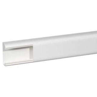 Legrand Cable Trunking DLP White, Width 80mm x Depth 35mm, Length 2m, Polyvinyl Chloride, Adhesive Fastening W80mm