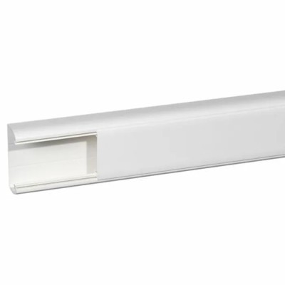 Legrand Cable Trunking DLP White, Width 80mm x Depth 35mm, Length 2m, Polyvinyl Chloride, Adhesive Fastening W80mm