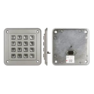 Storm IP65 16 Key Die Cast Zinc Keypad Matrix Output Silver Housing 4x4 Layout 