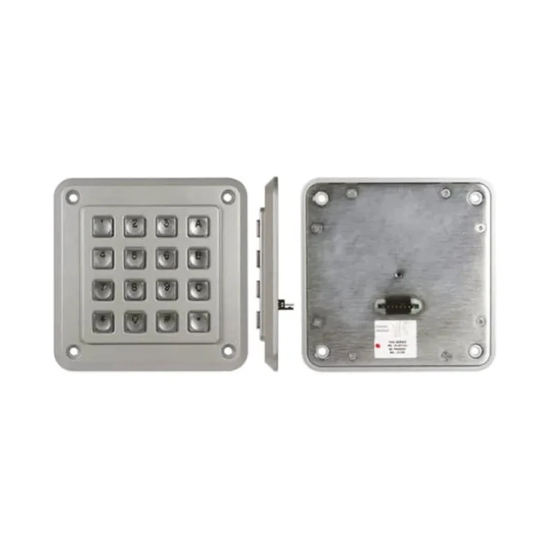 Storm IP65 16 Key Die Cast Zinc Keypad Matrix Output Silver Housing 4x4 Layout 