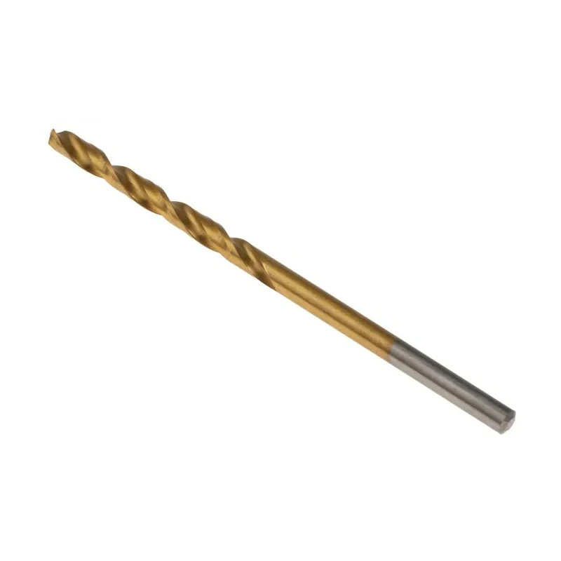 RS PRO High-Speed Steel (HSS) Tin Coated Jobber Drill Bit Set 2.8 mm Shank Size, 61 mm Overall Length, 118° Cutting 213-758