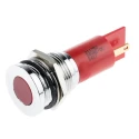 RS PRO Red Panel Mount Indicator 24 V AC/DC 20mA Solder Tab Termination Flush Bezel 211-752