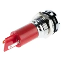 RS PRO Red Panel Mount Indicator 24 V AC/DC 20mA Solder Tab Termination Flush Bezel 211-752