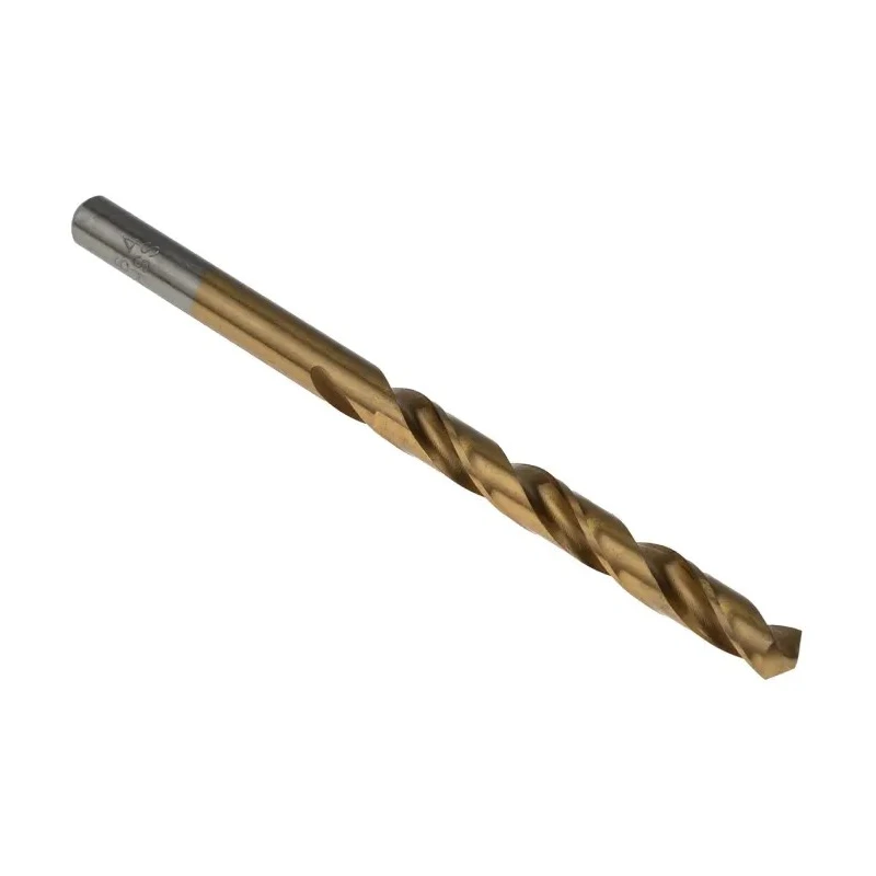 RS PRO High-Speed Steel Titanium Nitride Coated Jobber Drill Bit 6.4mm 101mm Overall Length 10 Pieces 214-149