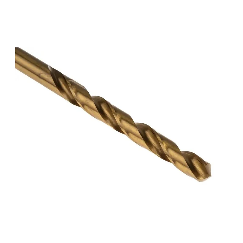 RS PRO High-Speed Steel Titanium Nitride Coated Jobber Drill Bit 6.4mm 101mm Overall Length 10 Pieces 214-149