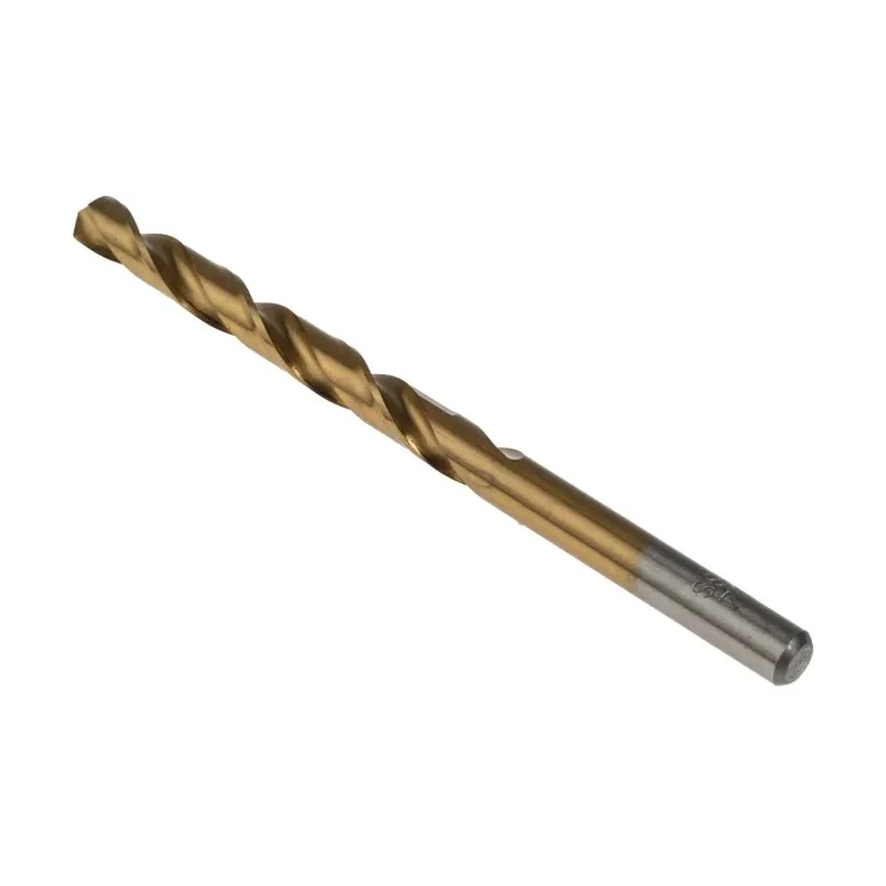 RS PRO High-Speed Steel Titanium Nitride Coated Jobber Drill Bit 6.4mm 101mm Overall Length 10 Pieces 214-149