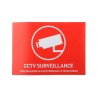 ABUS Security-Center CCTV Sticker Red and White, English, 105mm x 148mm AU1312