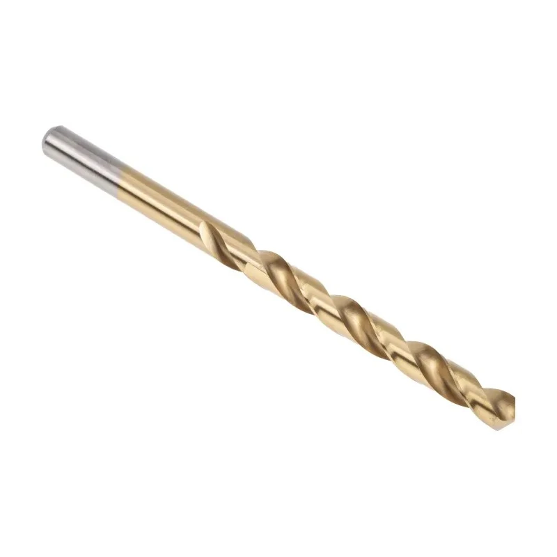 RS PRO High-Speed Steel (HSS) Titanium Nitride Coated Jobber Drill Bits, 109mm Overall Length, 7mm Shank Size, 10 214-240
