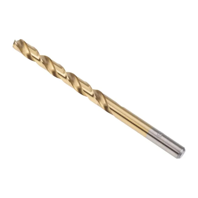 RS PRO High-Speed Steel (HSS) Titanium Nitride Coated Jobber Drill Bits, 109mm Overall Length, 7mm Shank Size, 10 214-240