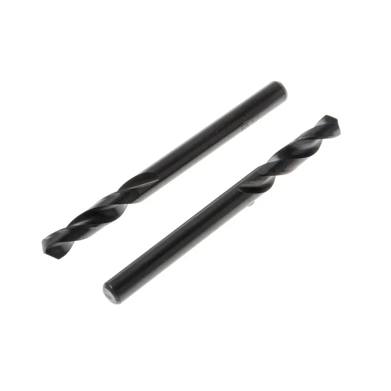 RS PRO HSS 5 mm Drill Bit, 62 mm Overall Length, Helical Flute, Plain Shank, 10 Pieces 215-007