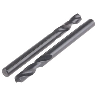 RS PRO High-Speed Steel (HSS) Drill Bit 5.5 mm Diameter, 66 mm Overall Length, Plain Shank, 10 Pieces 214-975