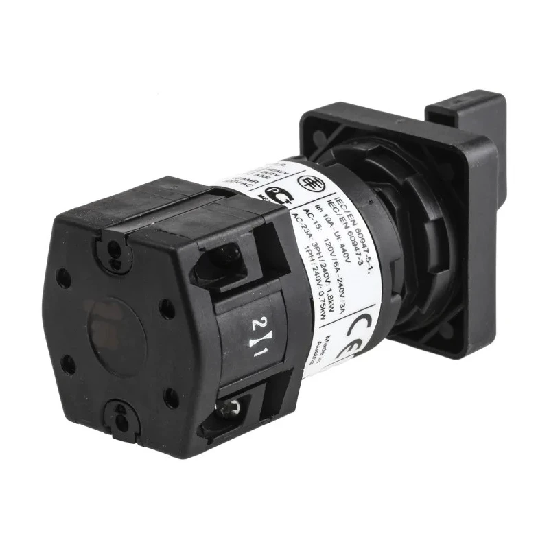 Schneider Electric Handle Actuator Rotary Switch Cam Switch 3 Phase 6 Poles 690V IP20, IP65 K10B001UCH