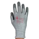 Tornado Argent Grey Yarn Cut Resistant Gloves Size 8 Polyurethane Coating TAR25-08