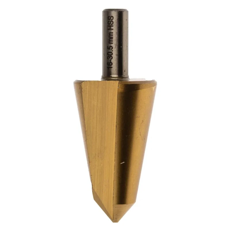 RS PRO HSS Titanium Nitride Coated Drill Bit 16 mm x 30 mm, Titanium Nitride Finish, Shank Size 10 mm 221-541