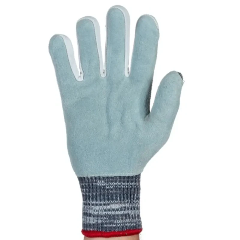 Tornado Aquaglass Grey Yarn Cut Resistant Gloves Size 10 Leather Coating TAG9-10