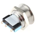 APEM AV Series Push Button Switch Momentary Panel 19.2 mm Cutout SPDT IP65 250 V ac AV22LC432