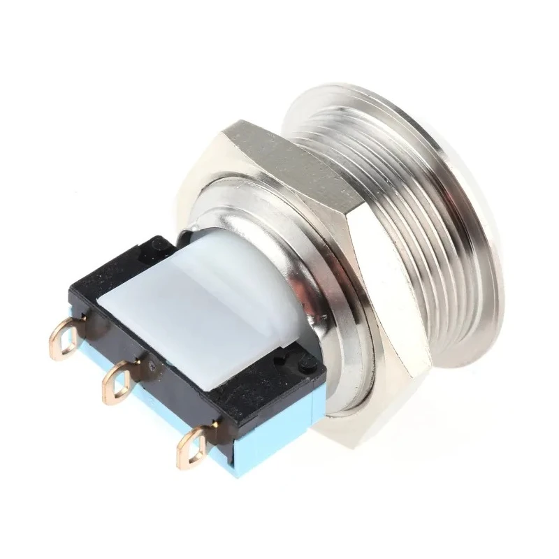 APEM AV Series Push Button Switch Momentary Panel 19.2 mm Cutout SPDT IP65 250 V ac AV22LC432