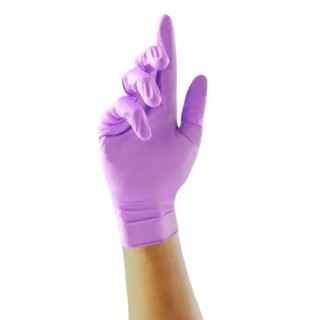 Unigloves Violet Nitrile Disposable Gloves Food Safe 0.08 mm Thickness Size 10/XL GP0075