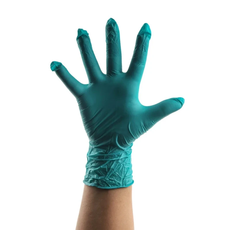 Unigloves Green Nitrile Disposable Gloves Food Safe 0.08 mm Thickness Size 10/XL GP0045