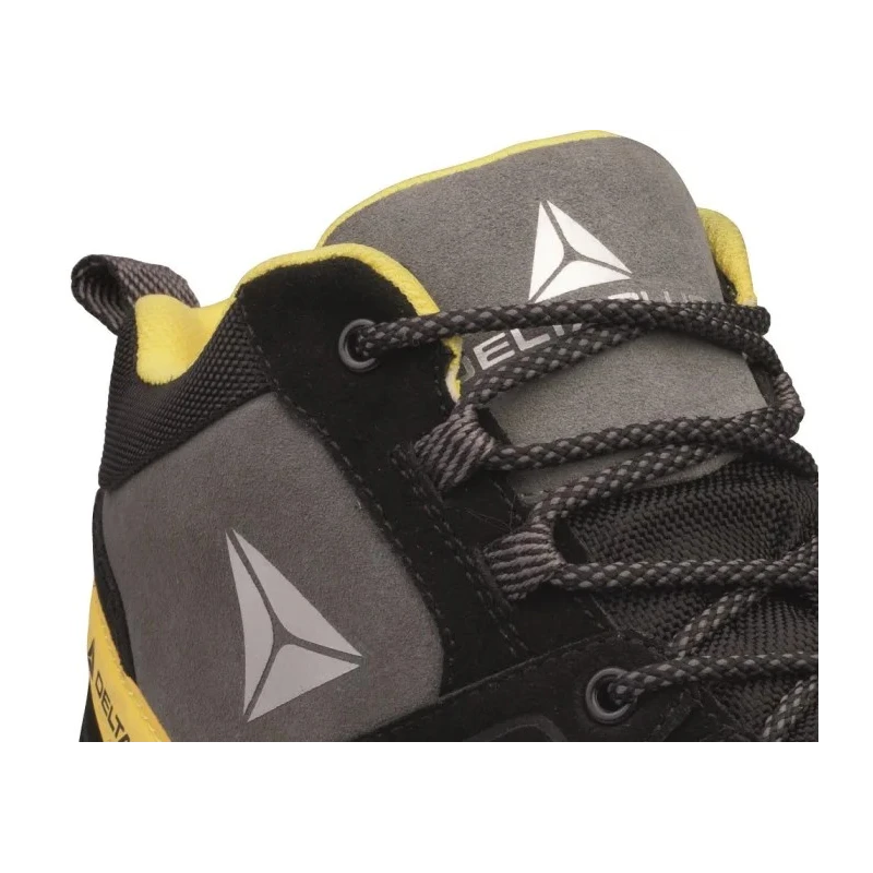 Delta Plus Men's Black, Yellow Composite Toe Capped Safety Boots Lace Up EU 43 US 10 MANHAS3NO43