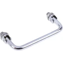 RS PRO Steel Chrome Plated Carrying Handle 42mm Height 138mm Width M10 Thread 237-479