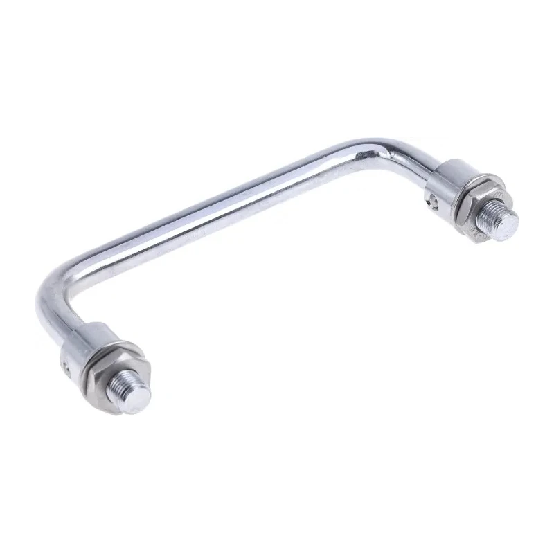RS PRO Steel Chrome Plated Carrying Handle 42mm Height 138mm Width M10 Thread 237-479