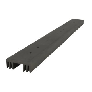 Intelligent LED Solutions LED Mount for ILS Power Linear 6 LED Strip 309 mm x 29 mm ILA-HSINK-STRIP-309X29X12MM-BLK
