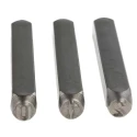 RS PRO 8 mm 9 Piece Engraving Punch Set Number Marking 66 mm Length Hardened Steel 251-794