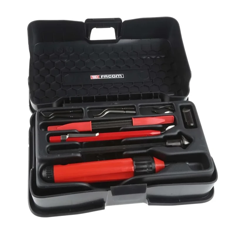 Facom Deburring Tool Kit for Aluminium, Plastic, Brass, Steel, Copper High Speed Steel Blade 200mm 325