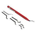 Facom Deburring Tool Kit for Aluminium, Plastic, Brass, Steel, Copper High Speed Steel Blade 200mm 325