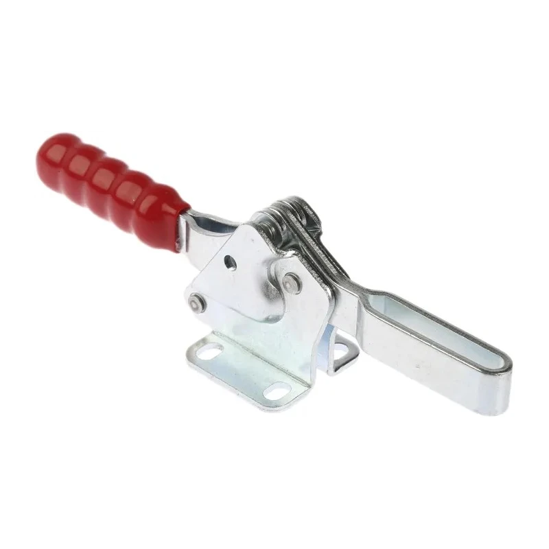 RS PRO Horizontal Handle Toggle Clamp Zinc Plated Steel 93° Jaw Opening 150kg Holding Force 181mm Length 254-614
