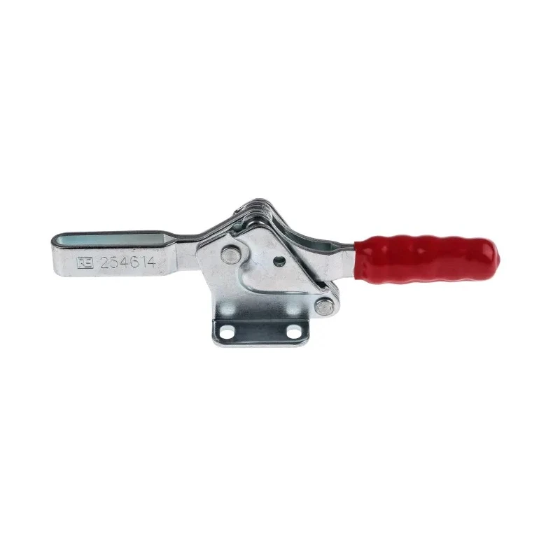 RS PRO Horizontal Handle Toggle Clamp Zinc Plated Steel 93° Jaw Opening 150kg Holding Force 181mm Length 254-614