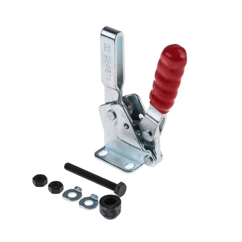 RS PRO Horizontal Handle Toggle Clamp Zinc Plated Steel 93° Jaw Opening 150kg Holding Force 181mm Length 254-614