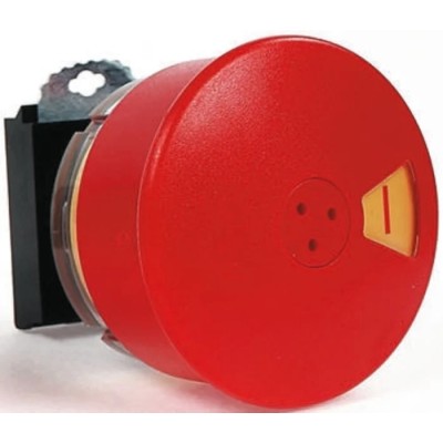 BACO Red Reset Flag Push Button Head 22 mm Cutout Diameter IP66, Plastic, Round L22DU01A