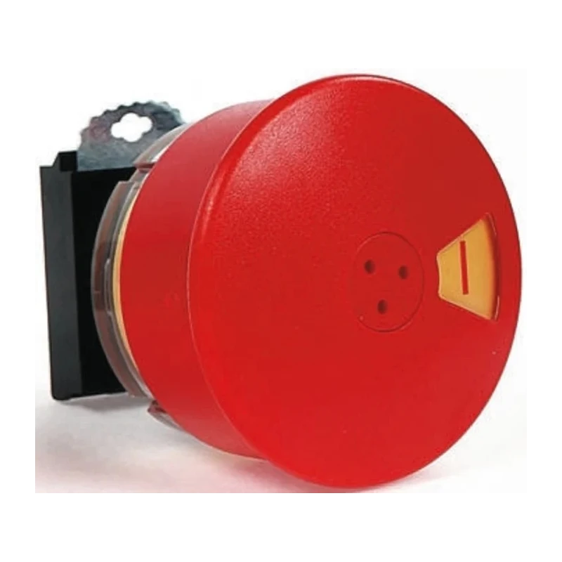 BACO Red Reset Flag Push Button Head 22 mm Cutout Diameter IP66, Plastic, Round L22DU01A