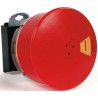 BACO Red Reset Flag Push Button Head 22 mm Cutout Diameter IP66, Plastic, Round L22DU01A