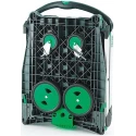RS PRO 2 Aluminium Rubber Folding Trolley with 2 Shelves, Plastic Platform 670mm x 470mm, Load Capacity 60 kg 157-474