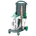RS PRO 2 Aluminium Rubber Folding Trolley with 2 Shelves, Plastic Platform 670mm x 470mm, Load Capacity 60 kg 157-474