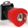 BACO Red Key Reset Push Button Head, 22 mm Cutout, Plastic, Round, IP66, Model L22GR01